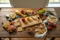 Hickory Cutting Board: Reversible Wood Serving Board with Handles