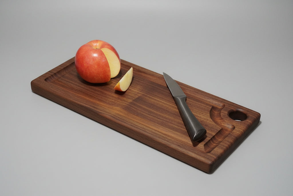 Walnut Reversible Wood Cutting Board with Juice Groove